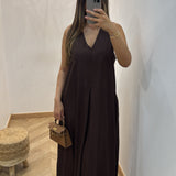 Robe iris [ marron foncé ]
