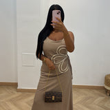 Robe tressie [taupe]