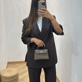 Blazer oversize LYLY [ marron foncé ]
