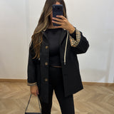 Veste ALAIA courte [ noir ]