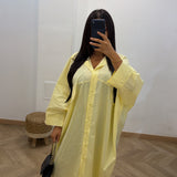 Robe chemise [ jaune ]