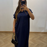 Robe polo [ bleu marine ]