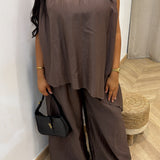 Ensemble froufrou [ marron ]