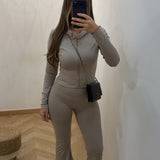 Ensemble inspi lulu avec capuche [ taupe ]