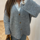 Cardigan oversize [ gris ]