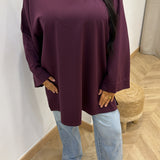 T-shirt manche longue CALY [ bordeaux ]