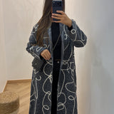 Manteau à motif [ gris ]