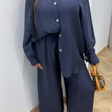 Ensemble LÉANA [ bleu marine ]