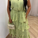 Robe VOLANT [ vert ]