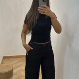 Pantalon cargo k-way [ noir ]