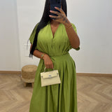 Robe ELLA [ vert olive ]