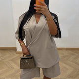 Ensemble blazer short [taupe]