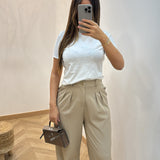 Pantalon pince [ taupe ]