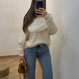 Pull col bateau [ beige ]