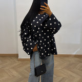 Blouse à pois [ noir ]