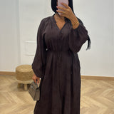 Robe fleur [marron]