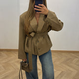Blazer avec ceinture [ camel ]