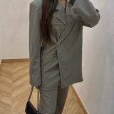 Ensemble tailleur [ taupe ]