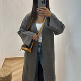 Gilet long Samar [ marron foncé ]