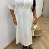 Robe polo ajustable [ blanc ]
