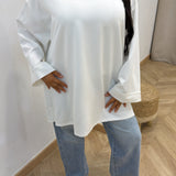 T-shirt manche longue CALY [ blanc ]