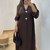 Robe Flavie [ marron ]