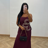 Robe tressie [prune]