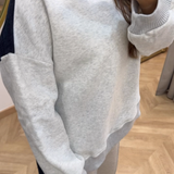 Pull bi-matiere jean [ brut ]