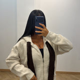 Gilet lacet [beige]