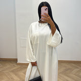 Robe t shirt poche [blanc]