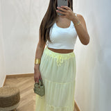 Jupe Malia [ jaune clair ]