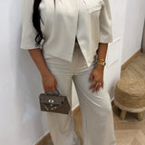 Ensemble blazer court [beige]