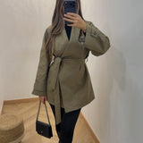 Trench mi-long [ kaki ]