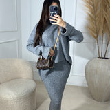 Ensemble jupe xtra longue [ gris ]