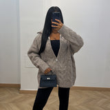Gilet tressé [taupe]