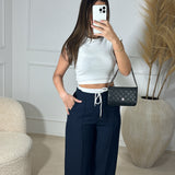 Pantalon chemise [ bleu nuit ]