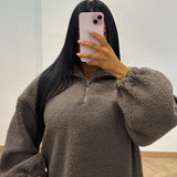 Polaire zip [taupe]