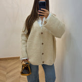 Cardigan oversize [ beige ]