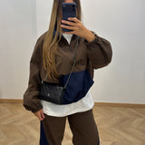 Ensemble bi-couleur [ marron ]