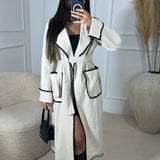 Manteau P.A surpiqûres [ blanc ]
