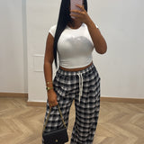 Pantalon a carreaux