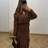Robe ÉLYA [ marron ]