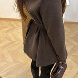 Veste ceintré [ marron ]