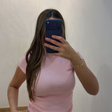 Pull en maille manche courte