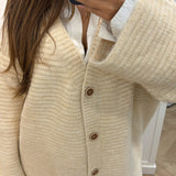 Cardigan oversize [ beige ]