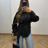 Chemise avec noeud [ noir ]