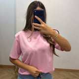 T-shirt épaulette MAISSA [ rose ]