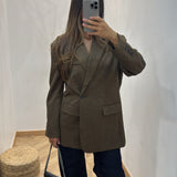 Veste blazer ajustable [ marron ]
