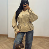 Manteau Cécile capuche  [beige]