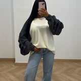 Pull manche bouffante